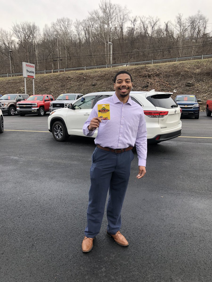 HARRYGREENWV's tweet photo. Kicking this Monday morning off with sales training to better serve customers like you! Congratulations to Lamar Thompson for winning the Texas Roadhouse gift card for his stellar mock walk around performance. #Chevrolet #Nissan #HarryGreen7Acres https://t.co/mzN8mUQlS8