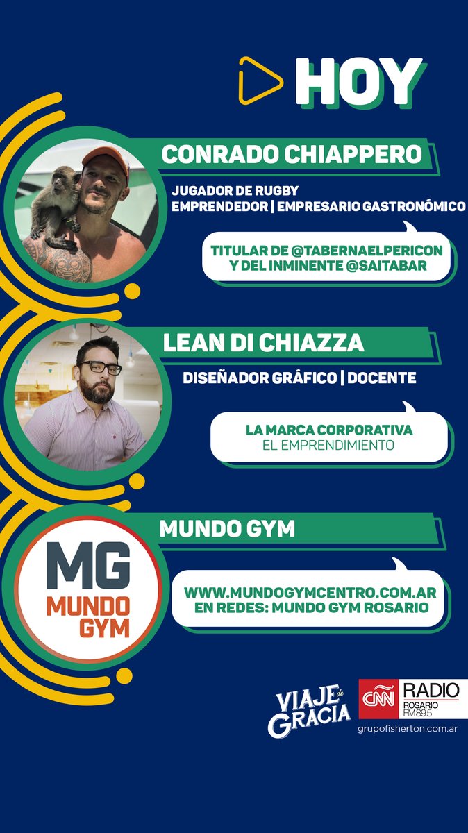 #HOY en #VDG
▶️  Conrado Chiappero comparte su experiencia 
▶️  <a href="/leandichiazza/">Leandro Di Chiazza</a> trae su columna de "Branding de Crecimiento"
#branding #vinos #taberna #bebida #diseño #tips #programa