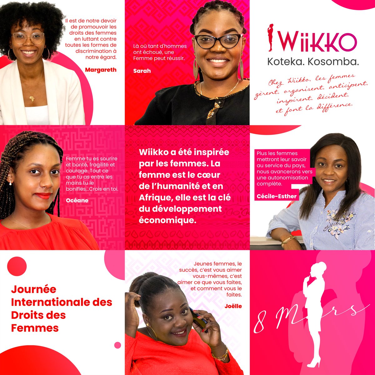 Wiikkoltd's tweet photo. Wiikko a été inspirée par les femmes. La femme est le cœur de l’humanité et en Afrique, elle est la clé du développement économique.
#journeedelafemme #8mars https://t.co/nPfrEBctqe