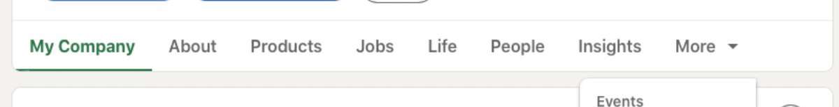 JessLewis422's tweet photo. @LinkedInHelp The "home" and "posts" tabs are not showing up on the toolbar for my company page. I can see them fine, but I am reaching out on behalf of an SVP. How can we get those options back? See screenshot for example of issue. https://t.co/CBMqisgYEB