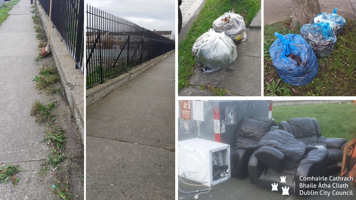 DubCityEnviro's tweet photo. Our North Central Area team are out &amp; about scraping the footpaths at Darndale Junior School, removing #illegal #dumping at Priorswood #bottlebanks &amp; collecting leaves that will be converted into a high-grade #compost. A job well done, thanks Derek &amp; team. #wastemanagement https://t.co/PjcIUT2W4I