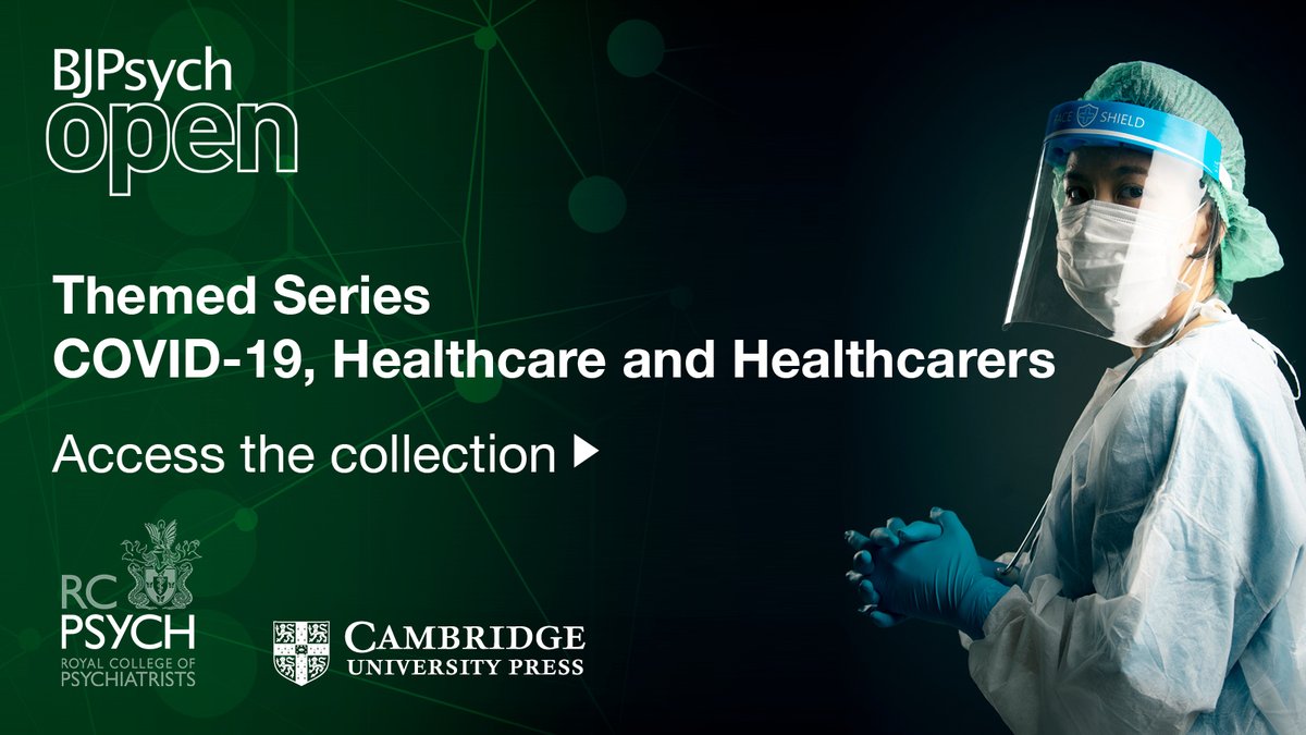 CambUP_Psych's tweet photo. ❗️NEW❗️

The latest Themed Series from #BJPOpen has landed!

Read 'COVID-19, Healthcare and Healthcarers' curated by EiC Kenneth Kaufman and editor Richard Williams today. 

Explore the new theme: https://t.co/8ogxU3AQqk

@TheBJPsych @rcpsych https://t.co/bb8KGYZJgy