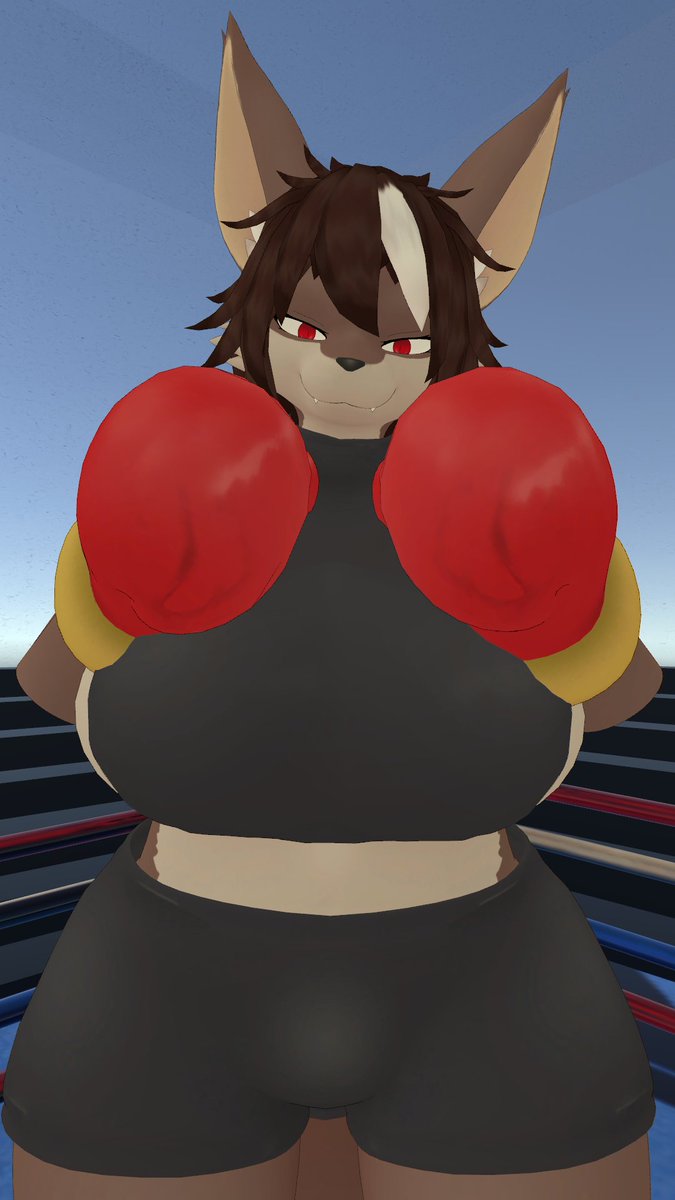 seiroukyou's tweet photo. KIRAちゃんのVRC向けアバターを制作していただきました🥊
でかい！かっこいい！かわいい！
グローブは着脱できるようにしていただきました✨
Created by @aoikarasu1562 , Thank you!! https://t.co/KjknmM9qk3