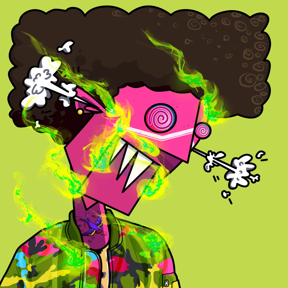 And last but by not means least, my main man, the one and only <a href="/OllieSylvester/">Ollie Sylvester</a> 
Thanks for all your support bro 🖖
FREAK of all FREAKS #864 is on its way to you! ⚡️
opensea.io/collection/the…

#NFTAirdrop #nftcollector #OpenSeaNFT #Thankyou #FREAKFAM