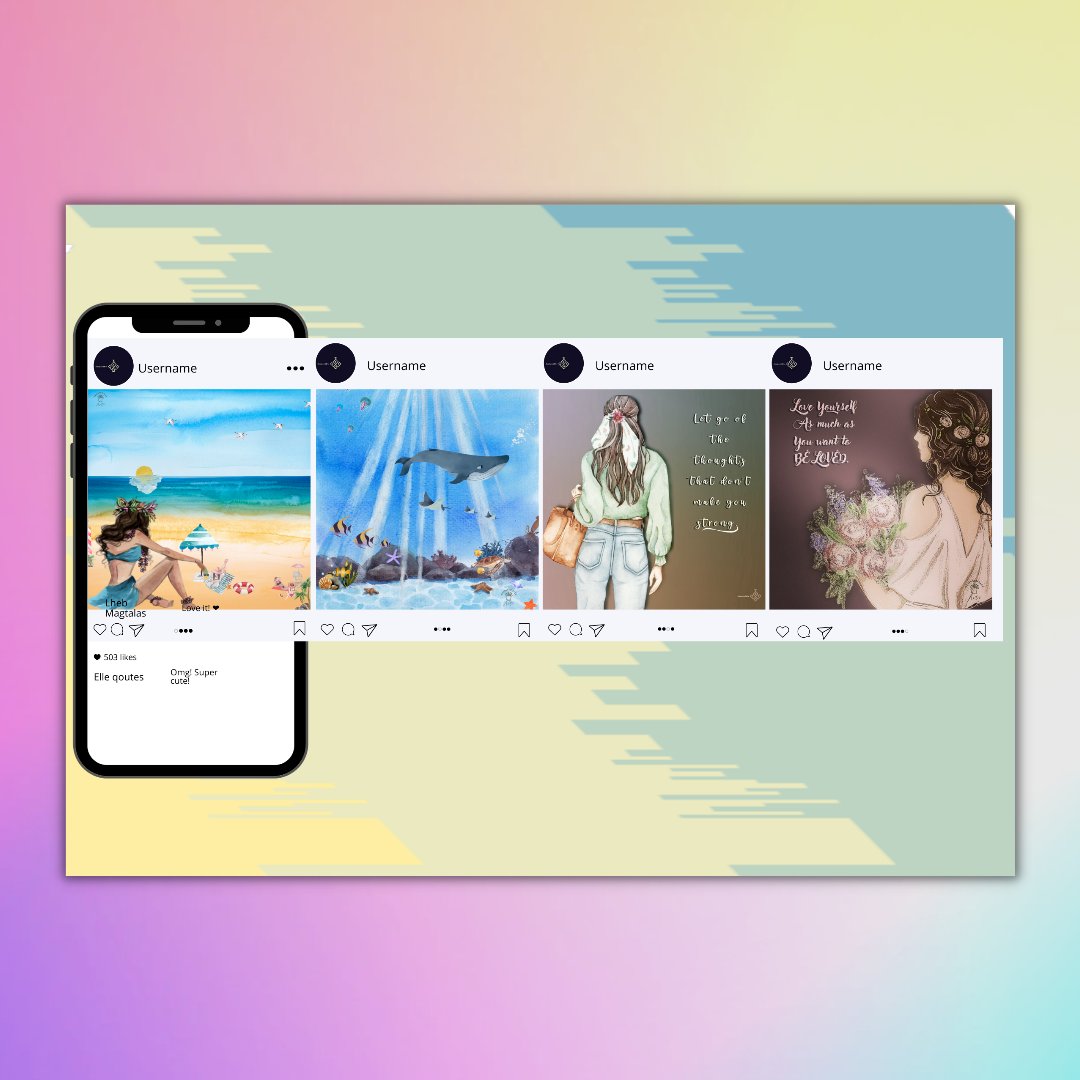 Designed_Elle's tweet image. #instagramcarousel mockup