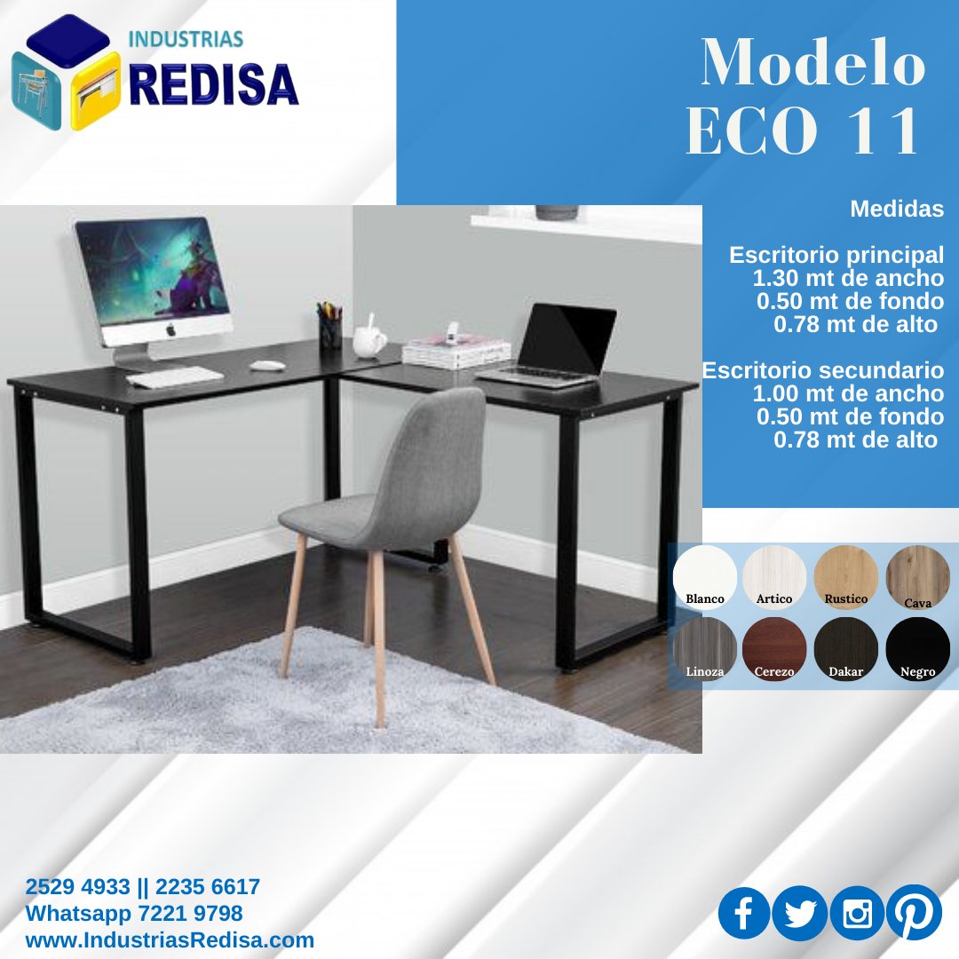IndustriaRedisa's tweet photo. MODELO ECO 12
Porque sabemos que trabajar o estudiar en casa se necesita un espacio óptimo, te mostramos está excelente opción a un súper precio.

💸Transferencia bancaria o Efectivo
💳Tarjetas de crédito y debito con plan tasa 0
.
.
#muebles #homeoffice #mueblesmodernos #sivar https://t.co/Dn34lTsGix