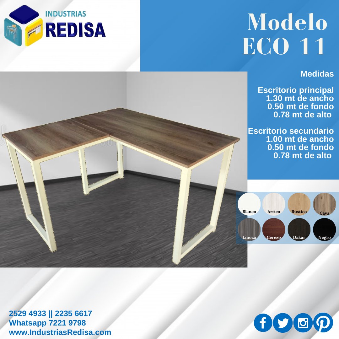 IndustriaRedisa's tweet photo. MODELO ECO 12
Porque sabemos que trabajar o estudiar en casa se necesita un espacio óptimo, te mostramos está excelente opción a un súper precio.

💸Transferencia bancaria o Efectivo
💳Tarjetas de crédito y debito con plan tasa 0
.
.
#muebles #homeoffice #mueblesmodernos #sivar https://t.co/Dn34lTsGix
