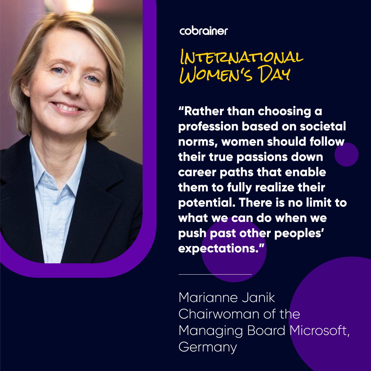 cobrainer's tweet photo. 🙌🏼 Today, we honor women that inspire us, that show us resiliency and sorority, that break the mold of conventionality, that can heal the world and share their unique perspectives.

#IWD2022 #Leadership #equality https://t.co/diOBHX4nsI