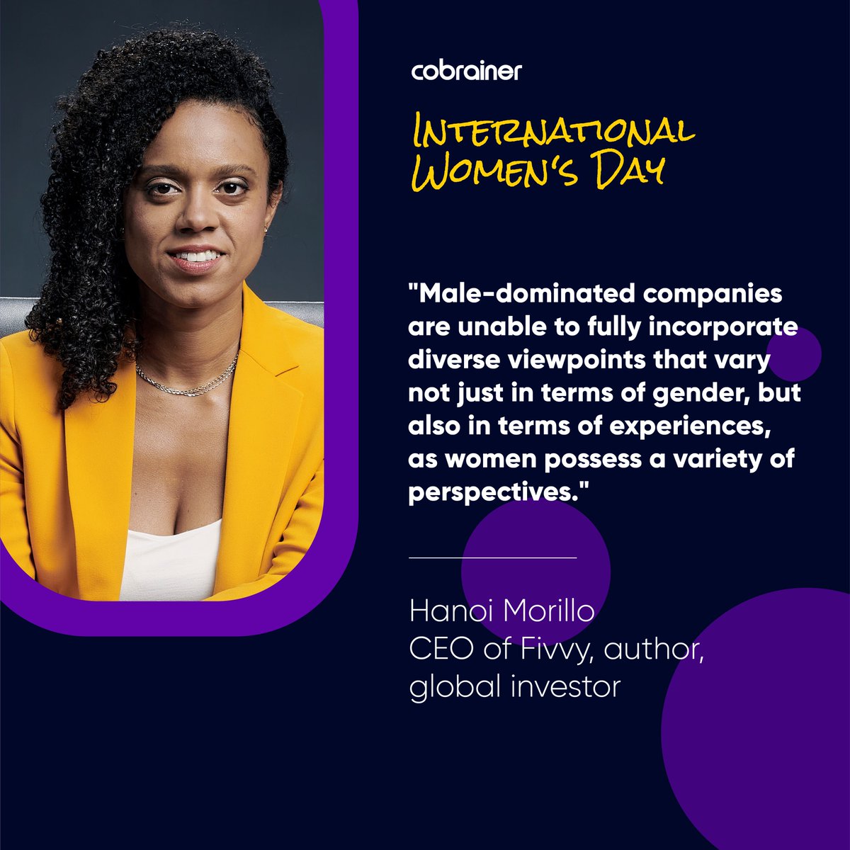 cobrainer's tweet photo. 🙌🏼 Today, we honor women that inspire us, that show us resiliency and sorority, that break the mold of conventionality, that can heal the world and share their unique perspectives.

#IWD2022 #Leadership #equality https://t.co/diOBHX4nsI