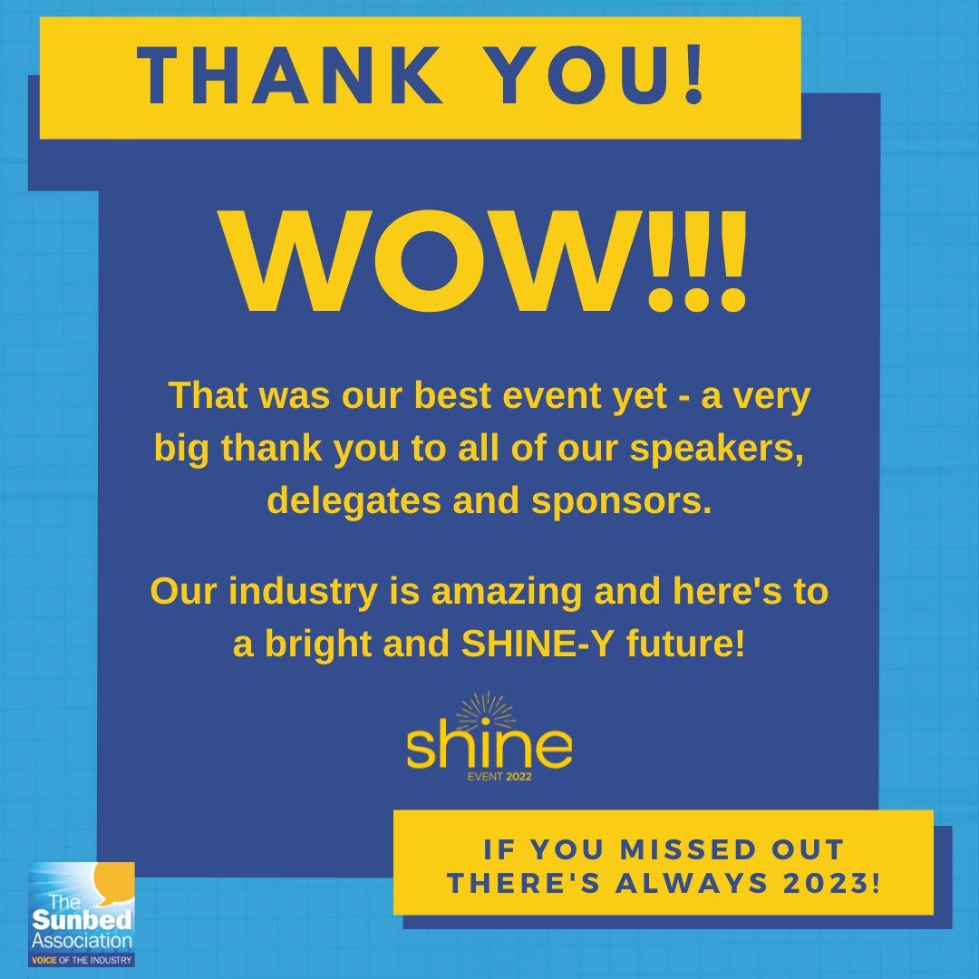 What a fantastic event SHINE 2022 was - our best yet! Thank you to all of our speakers, delegates and sponsors - so great to see so many familiar and new faces in person again! Here's to SHINE 2023 - hope to see you there! #SHINE #ProfessionalSalonOperators #ResponsibleTanning