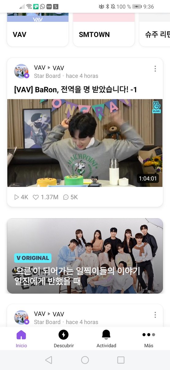 LeoMend49990510's tweet photo. Chicas denle muchos ❤️ al live de nuestra vitamina @twt_VAV @VAV_official #WelcomeBackBaron https://t.co/Z9Gzd6jxqF