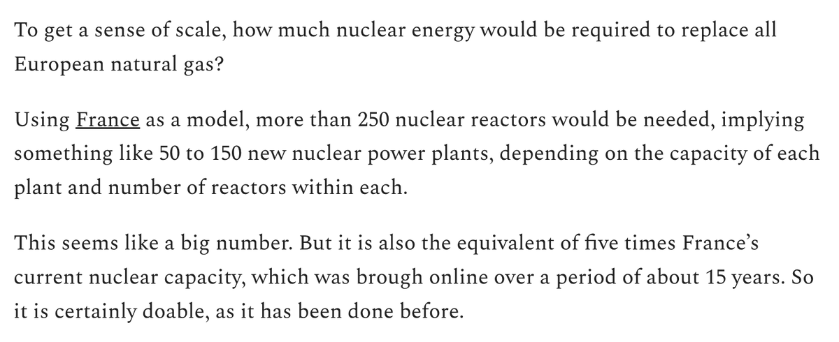 Patrick Collison (@patrickc) on Twitter photo From <a href="/RogerPielkeJr/">The Honest Broker</a>, rogerpielkejr.substack.com/p/how-much-nuc…, on substitutes for EU natural gas: From <a href="/RogerPielkeJr/">The Honest Broker</a>, rogerpielkejr.substack.com/p/how-much-nuc…, on substitutes for EU natural gas: