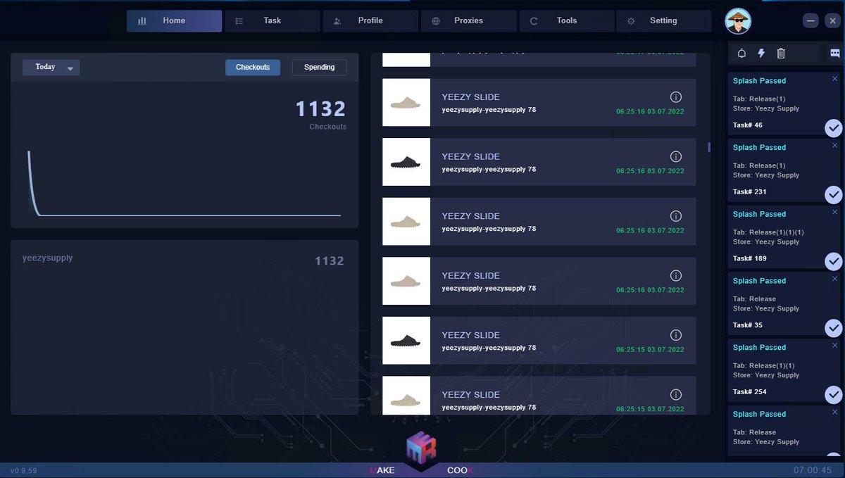 1100 ONYX + PURES ONLY CHECKED OUT 400 + zip bans 800 + declines S/O to @MEKRobotics @lzlmike @Kael_NYC Proxies: @SneakerHomme