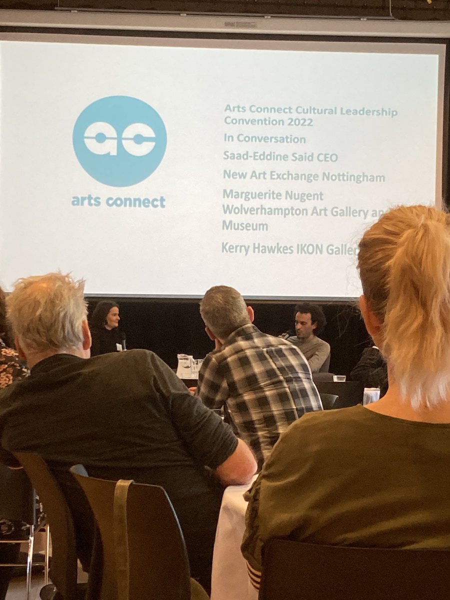 hofmanica's tweet photo. Inspiring conversation at #LeadingwithOptimism @ArtsConnectWM with @saadeddinesaid on re-imagining cultural institutions, briefly reflecting on realities that #migrant cultural workers’ encounter within UK cultural sector @MigrantsTheatre https://t.co/VSUHifrsrA