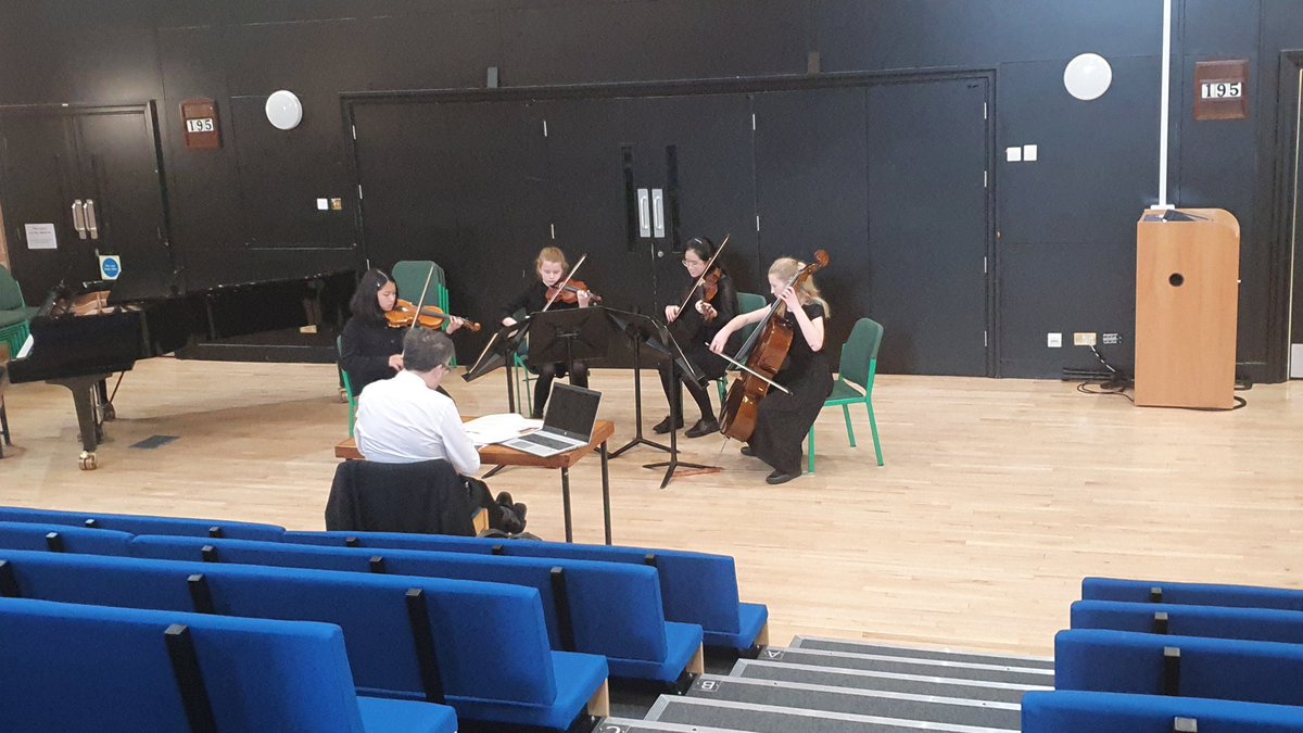 KGS_MusicDept's tweet photo. The Kingston Quartet are through to the semifinals or the ProCorda chamber music competition!! @KGS1561 https://t.co/fO5I898u4E