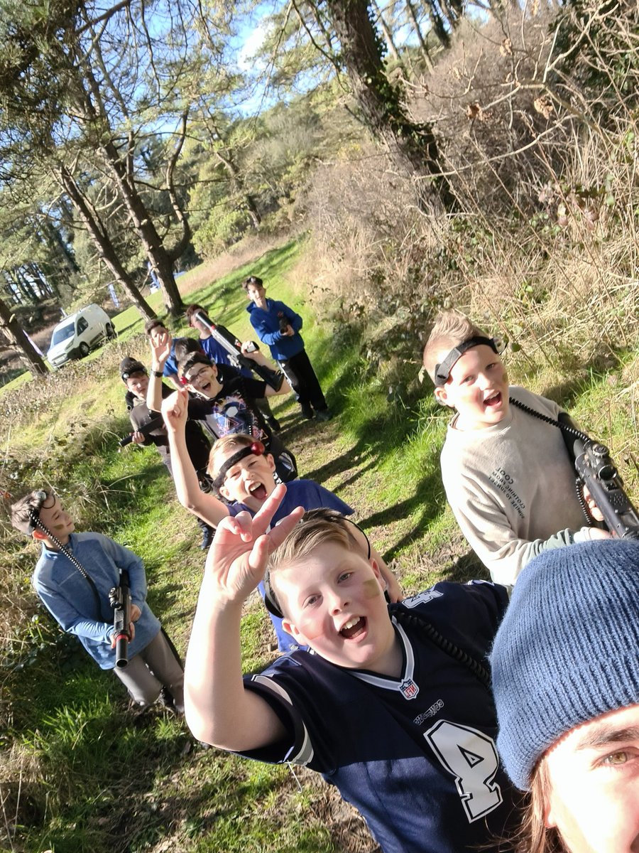 Had a Brilliant time Saturday celebrating Macsen's 10th birthday party 🎉 🥳  

Weather was perfect, followed by loads of games of laser tag and party food🥞 Even made a tiktok video- @celtic_laser.#lasertag #pembreycountrypark #fortniteIRL #sunsoutgunsout