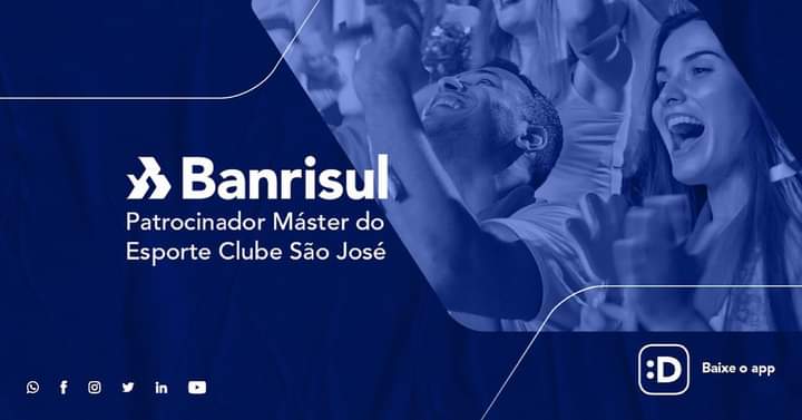 SaoJoseFutebol's tweet photo. O @Banrisul é parceiro no campo e na rotina! Com o app Banrisul Digital, você pode resolver tudo no seu tempo com a praticidade, agilidade e segurança que o banco dos gaúchos oferece. Baixe já e facilite sua vida, torcedor do Zeca! 
🏆🏴󠁧󠁢󠁳󠁣󠁴󠁿
#Banrisul #parceirooficial #clubedobairro https://t.co/tg1cvQSUyA