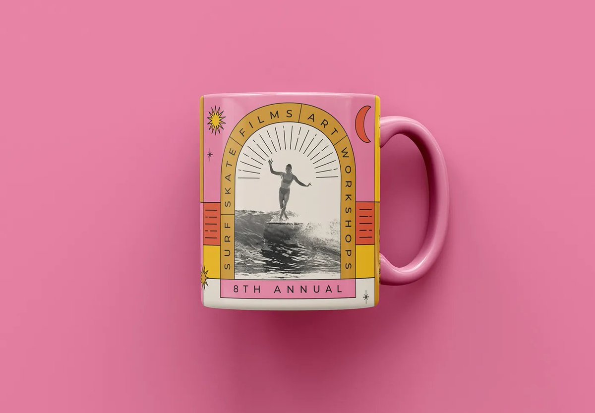 printmag's tweet photo. For 8+ years, the Women’s Surf Film Festival in Rockaway Beach has applauded women in the film &amp; surf industries. For this year’s festival, designer Shanti Sparrow created a tarot-inspired brand identity to represent women’s power over their destiny. 

https://t.co/ZkNuzj5FY3 https://t.co/LmBRVax31V