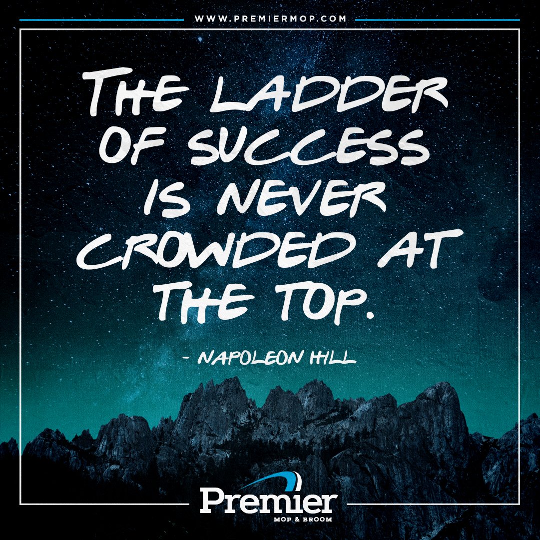 Premier Mop & Broom #JanitorialSupplies (@premiermopbroom) on Twitter photo 'The ladder of success is never crowded at the top.' #FridayThoughts #FridayMotivation #PremierProducts #WholesaleMicrofiber #PrivateLabel #JanitorialSupplies #WetMops #Brooms #DustMops #MopHandles #BroomHandles #PrisonMops #CarpetBonnets <a href="/PremierMopBroom/">Premier Mop & Broom #JanitorialSupplies</a> premiermop.com 'The ladder of success is never crowded at the top.' #FridayThoughts #FridayMotivation #PremierProducts #WholesaleMicrofiber #PrivateLabel #JanitorialSupplies #WetMops #Brooms #DustMops #MopHandles #BroomHandles #PrisonMops #CarpetBonnets <a href="/PremierMopBroom/">Premier Mop & Broom #JanitorialSupplies</a> premiermop.com