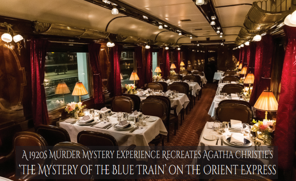 P1Comms's tweet photo. Ariodante presents the Mystery of the Blue train- a 1920s inspired, fully immersive murder mystery experience. Come on board the legendary Orient-Express on the 26th May for a once in a lifetime journey. Find out more here: https://t.co/H8tsEjc4Ay https://t.co/HXYv8n5cc6