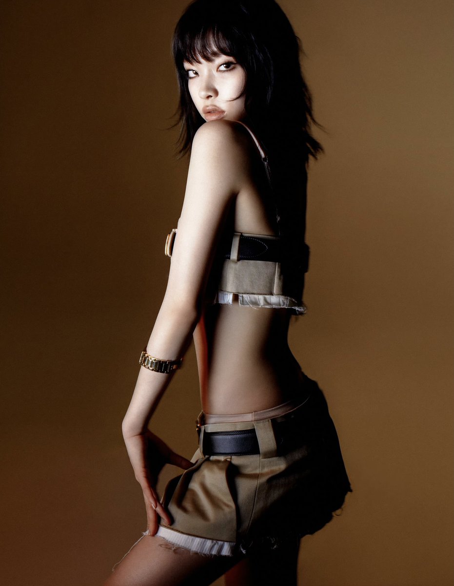 girIsonfiIm's tweet photo. lexie liu wearing miu miu ss22 photographed by wang lei &amp; jiang kun https://t.co/MaY4mEikMF
