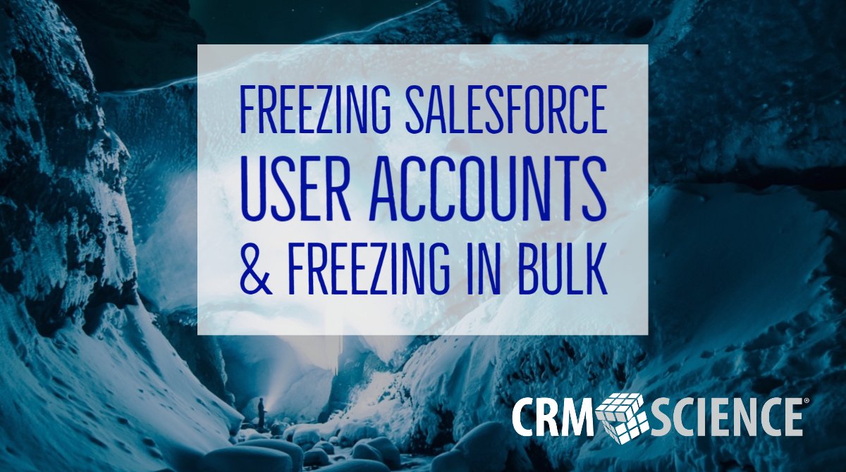 🥶The 'freeze' feature in #Salesforce is great for locking access to user accounts without deactivating the accounts.

Learn how to freeze single user accounts &amp; different methods for freezing multiple accounts at a time👉ow.ly/wyP050Gwqpb

#Trailblazer #Trailhead #IT #sfdc
