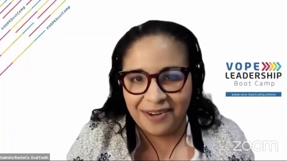 msegone's tweet photo. The benefits of meaningful inclusion of youth in VOPEs are for all; VOPEs, young evaluators, &amp; the evaluation profession

Young evaluators are integral to the growth &amp; sustainability of the evaluation practice globally

@gabyrflores at the #VOPEBootCamp inauguration
#Eval4Action https://t.co/jTIjUzc8Gb