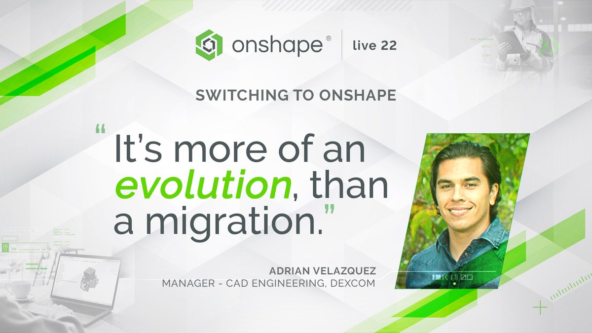 Onshape's tweet photo. We love this quote by Adrian Velazquez from Onshape Live '22! You can watch the recordings of this year's event here: https://t.co/kkE04RqwrO
#CAD #OnshapeLive #Engineering #DesignEngineering https://t.co/1wSSjHv8Rb