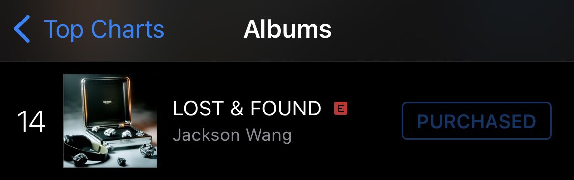 JacksonWCharts's tweet photo. 🇺🇸iTunes US—#JacksonWangLostFound
Albums: #14  (+1)

It has surpassed the peak of #MIRRORS (#15) and become @JacksonWang852’s highest charting album on US itunes

#JacksonWang #王嘉尔 #잭슨 #TEAMWANG @teamwangofcl https://t.co/894gSRzmSz