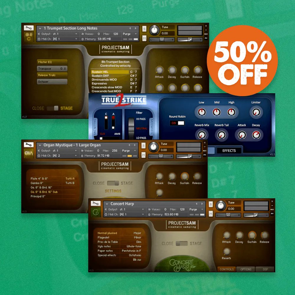 pluginfox's tweet image. ProjectSAM March Sale 🎹
Save 50% on the Classics line thru March 13th
Buy here: pluginfox.co/collections/pr…

@ProjectSAM_Libs #projectsam #virtualinstruments #plugindeals #pluginsales #dtm #pluginfox #kontakt #kontaktlibraries #samplelibraries