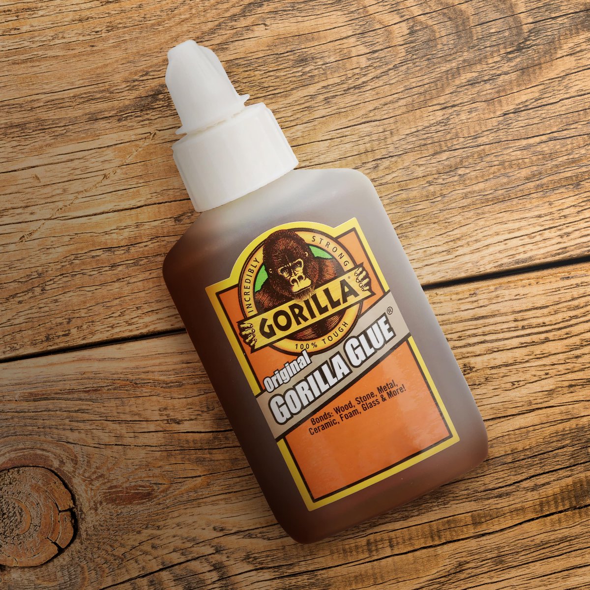 GorillaGlue's tweet photo. Damp it. Glue it. Clamp it. The water activated polyurethane formula of Original Gorilla Glue expands into materials to form an incredibly strong bond to virtually anything making Gorilla Glue your solution for almost any project or repair.

#projectoftheday #diy  #gorillaglue https://t.co/vWxaeJNhsA