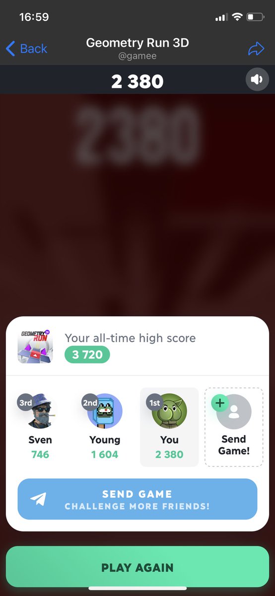 WitcherABF's tweet photo. The Angry Buttface Arcade opening join my telegram group and compete at the game Geometry run 3d, 1st place wins 4000xpr (ends friday) 

Please Like and Retweet 🏆‼️

I already set the score, lets see how competitive you guys are 👀🔥

https://t.co/LCyQ96OsR6 https://t.co/iYwvvzNwBc