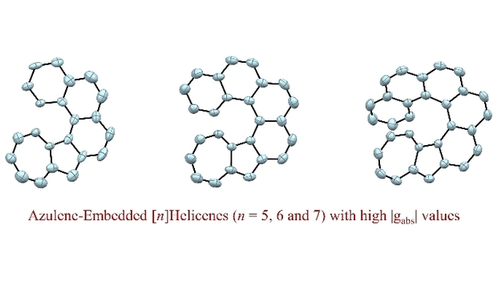 angew_chem's tweet photo. Azulene-Embedded [n]Helicenes (n=5, 6 and 7) (Gao) https://t.co/K4qL5WiTy7 https://t.co/oGcjuoUHEW