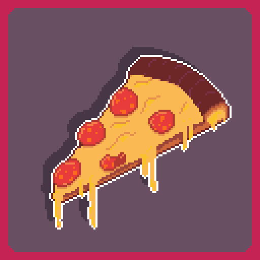 much_gamedev's tweet image. Today's theme is #pizza
Color Pallet: RESURRECT 64 PALETTE by @KerrieLake
#pixel_dailies #aseprite