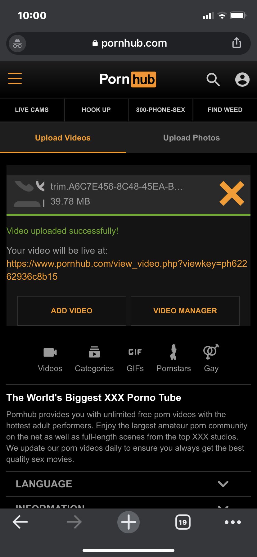 Check out my first pornhub upload!! #pornhub #gay #LGBTQ #content #grindr #bisexual #onlyfans #horny