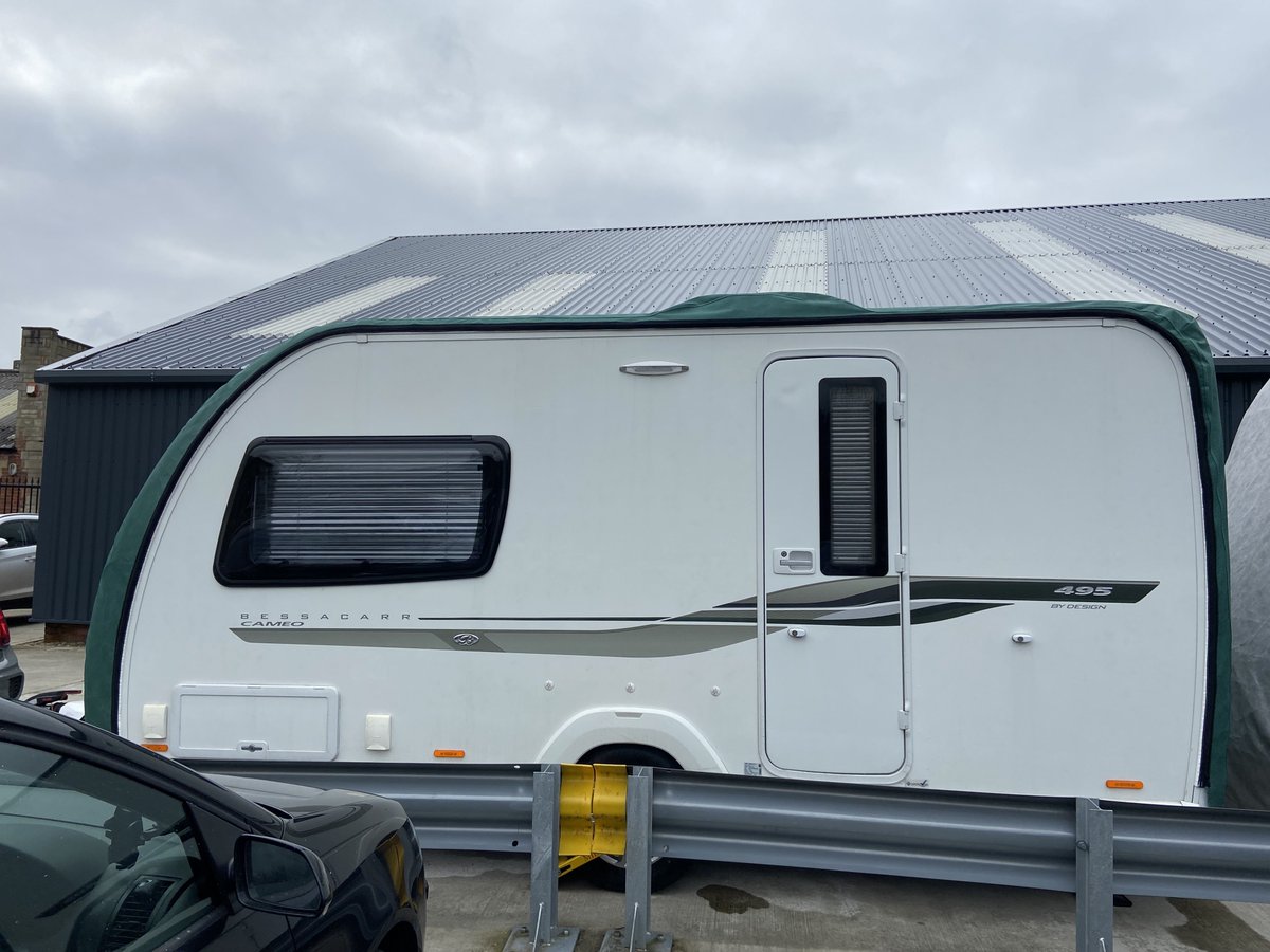 TailoredCovers's tweet photo. We have restarted work on our tailored roof cover and today we fitted our first prototype. This has given us a few ideas on how to work the cover better and how to secure it fully but for out first attempt from a 3D model we are thrilled. #roofcover #tailoredcover #caravanlife https://t.co/l8jh7Yu5eY