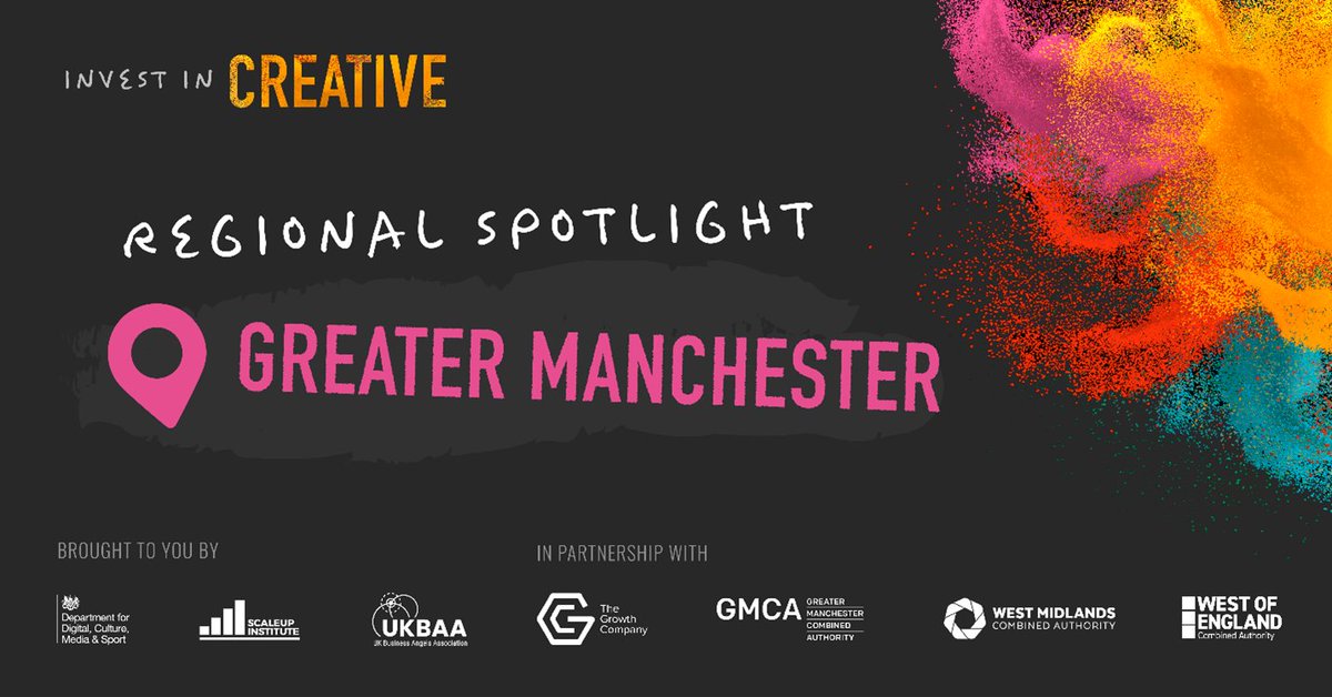 UKBAngels's tweet photo. Join in on 17th March for our in-person #InvestInCreative Greater Manchester Region Spotlight event as we showcase the incredible opportunities for #investment in the area. Book your spot to celebrate the region's vibrant creative sector https://t.co/3x7iMZ5Z0V https://t.co/QlKixVLqlS