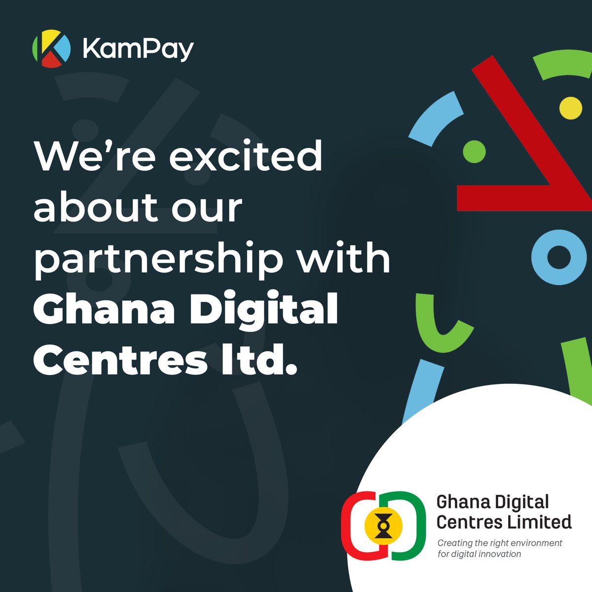KamPayToken's tweet image. We are proud to announce that $KAMPAY is partnering with Ghana Digital Centers Ltd.! This will help the #codingafrica project in many ways and create an amazing environment for digital development in the country.