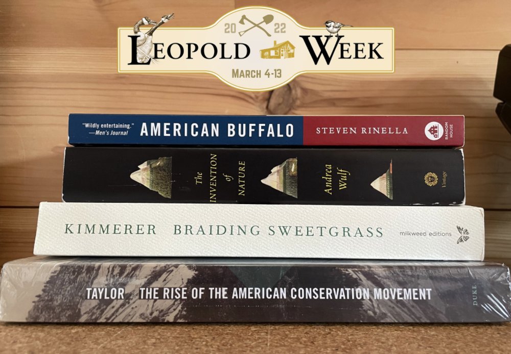 AldoLeopoldFdn's tweet photo. Today's #LeopoldWeek Giveaway is books recommended by our fellows! Enter via Facebook at https://t.co/TNSY9u51og
or Instagram at https://t.co/QCrvrplghd https://t.co/h4SXo2tOtZ