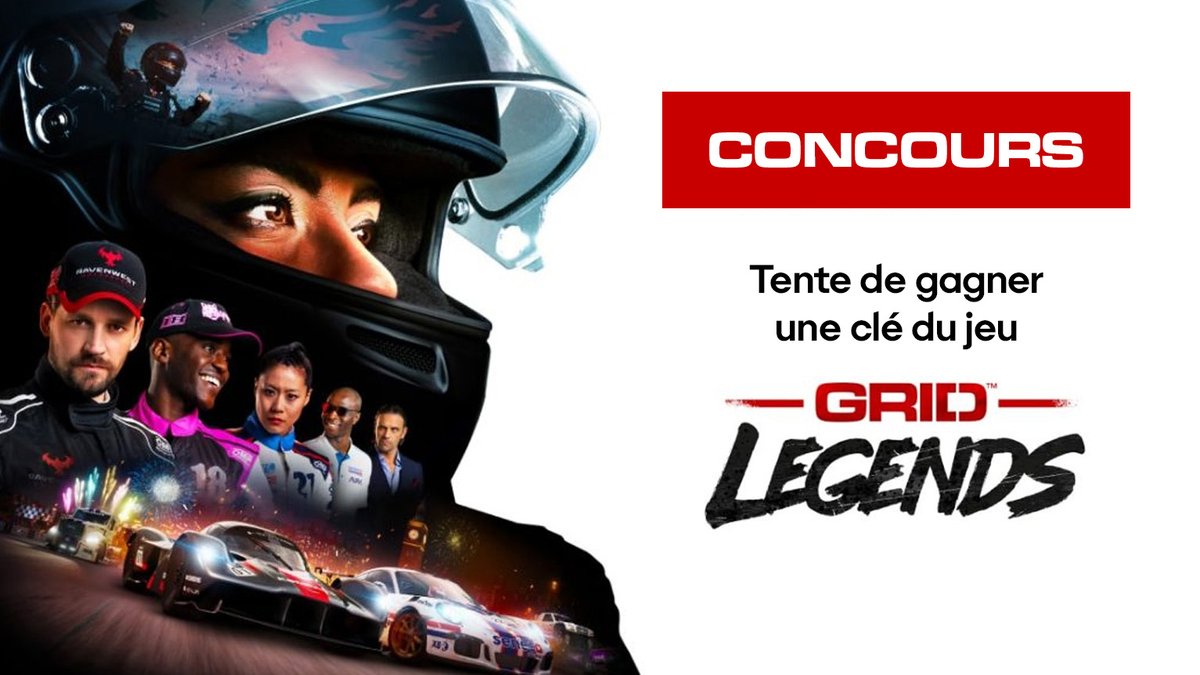 EAFrance's tweet photo. Deviens la nouvelle légende de la course automobile 🏁 Pour y arriver, on vous fait gagner 5 clés #GRIDLegends !

Pour participer :
✅ Suis @EAFrance
🔁 Retweete cette publication

Sélection des gagnants mercredi 9 mars à 18h ! https://t.co/JRBF5pJXhr