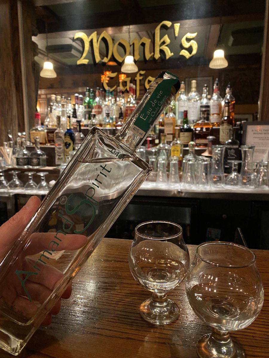 A toast to the warm spirit of Armand DeBelder with Armand’s Spirit. Armand gifted me this bottle in 2009 &amp; this seems to be the perfect time to open this treasure. I will let the Angel’s Share of the glass I poured for Armand evaporate into the heavens for him to enjoy.