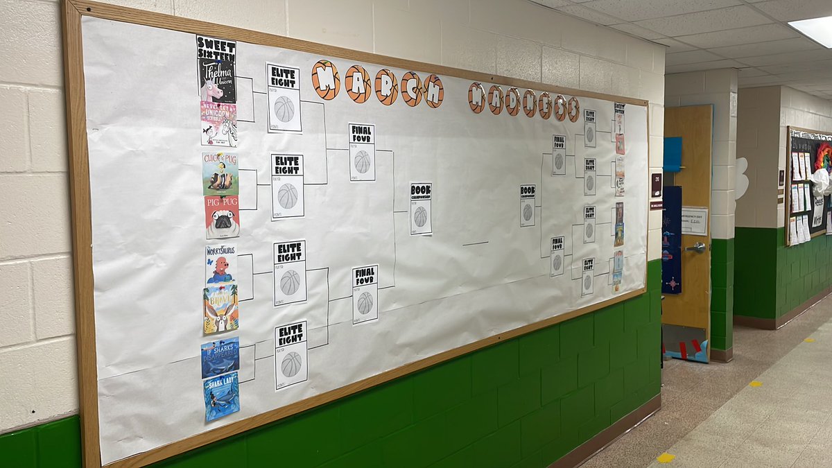 Let the games begin! Thank you Jess Perry and Shannon Burke for the books! #MarchMadness #booktournament <a href="/OAPrincipal/">Susan DAlessandro</a> <a href="/TiffanyEberle3/">Tiffany Eberle</a> <a href="/StaffordTwpEd/">Stafford Schools</a>