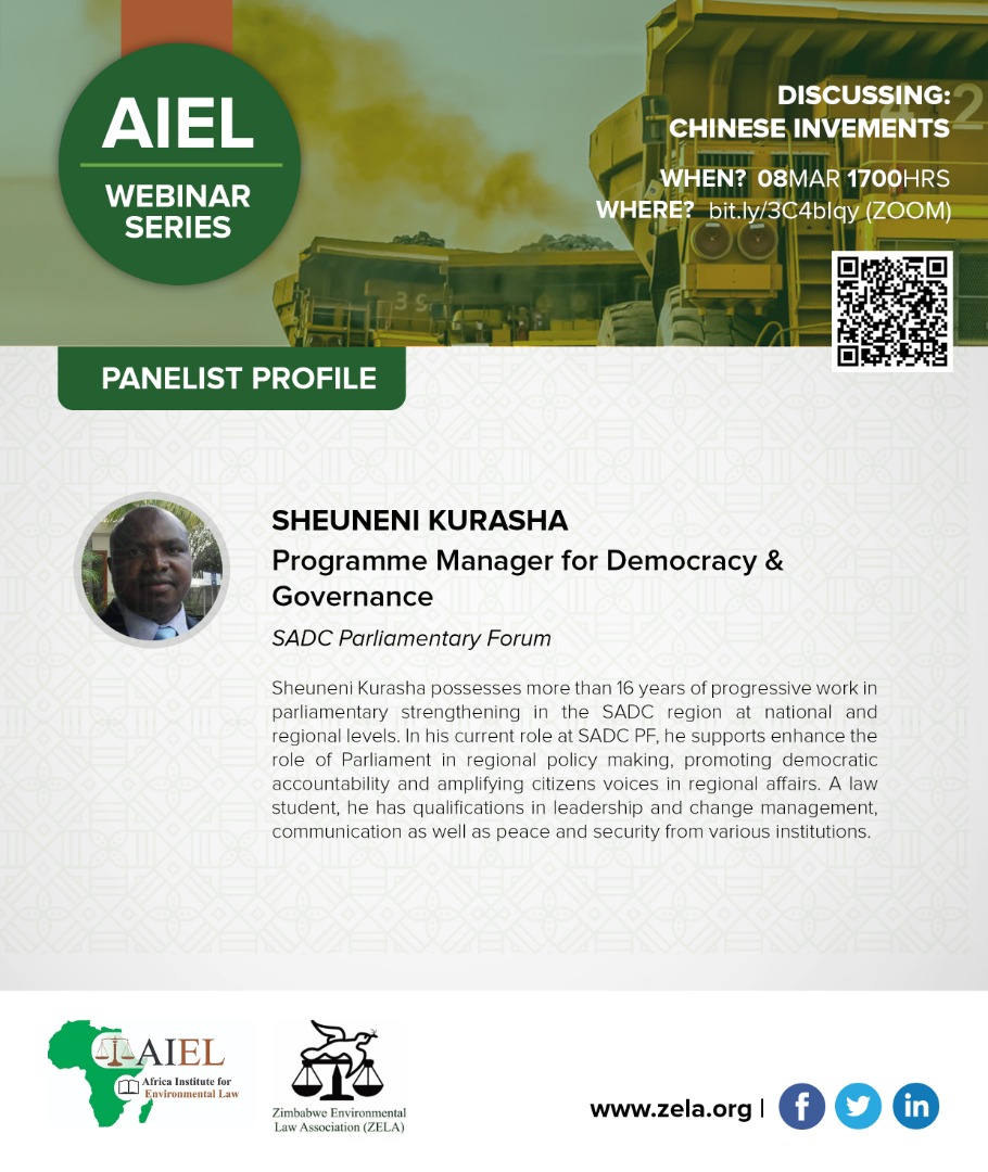 Remember to tune in for the @AIEL_Infor webinar series tomorrow 1700HRS C.A.T. It will be a discussion worth your time. 

Zoom Link:
us02web.zoom.us/j/85625716766?…
 
Meeting ID: 856 2571 6766
Passcode: 876321
@Obertbore
@shonefarayi
@ZELA_Infor
