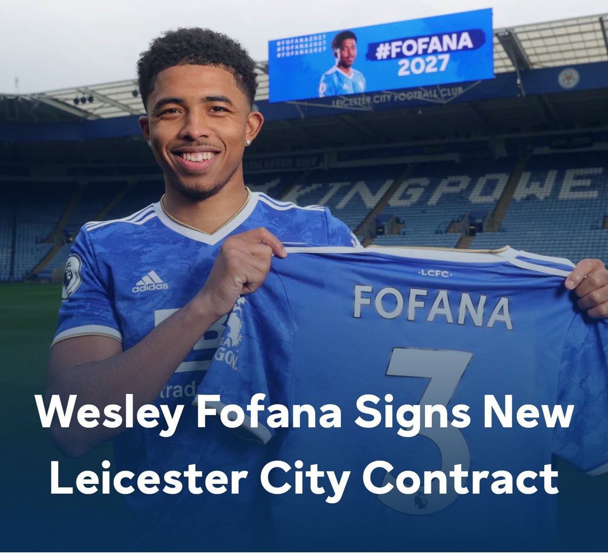 J_Chapperz's tweet photo. Get in @Wesley_Fofanaa absolutely buzzing for this ๐ฅณ๐๐ฆ #LittleWes #LCFC #Fofana2027 https://t.co/TI5OcPMAzO