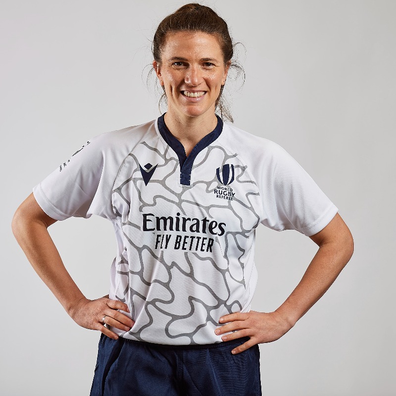 WorldRugby's tweet photo. Four new referees - Lauren Jenner, Maggie Cogger-Orr, Kat Roche and Julianne Zussman - will make their @Womens6Nations referee debuts in this year's Championship