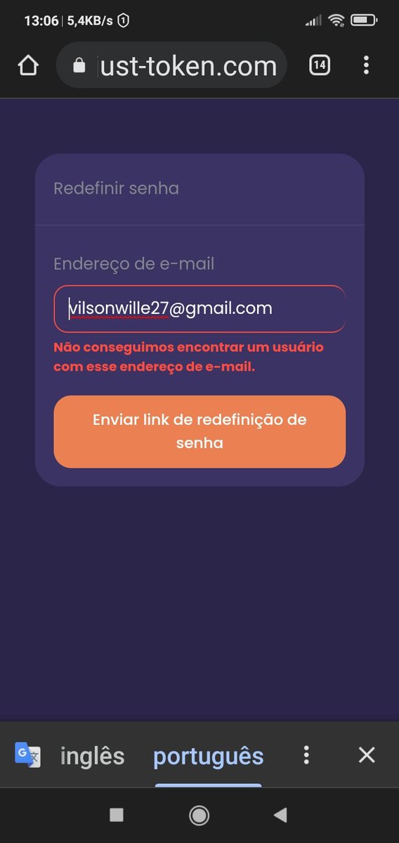 VilsonWille's tweet photo. @token_just @gate_io Não consigo redefinir a senha https://t.co/VQG5R3dqTm