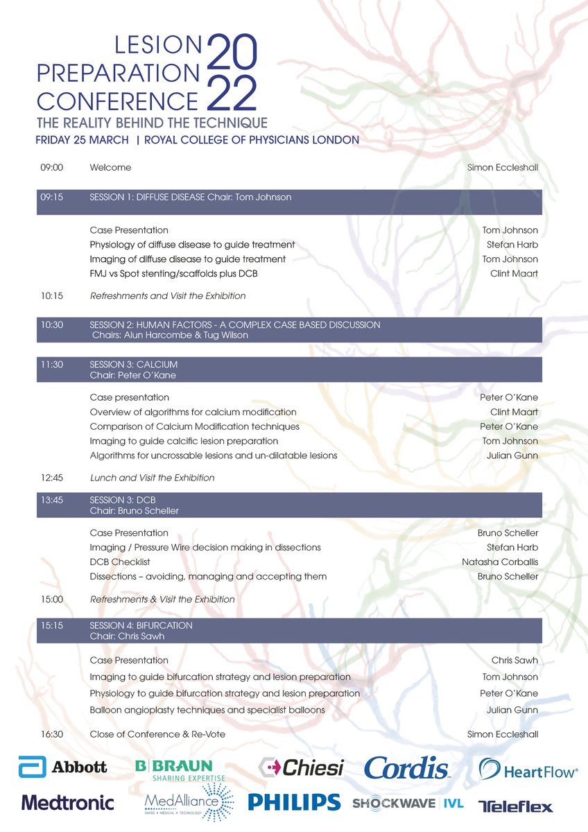 MillbrookMed's tweet photo. Lesion Preparation - The Reality Behind The Technique
📅Friday 25th March 9-4:30
🏨In-person @RCPhysicians
✅6 CPD credits
💸Free!
Topics include:
Balloons @Simoneccles66
Imaging & Physiology @twj1974
Human Factors @AlunHarcombe
Register: https://t.co/Lm4jnzodm6
#LesionPrep22 https://t.co/WsOhWZm2ZG