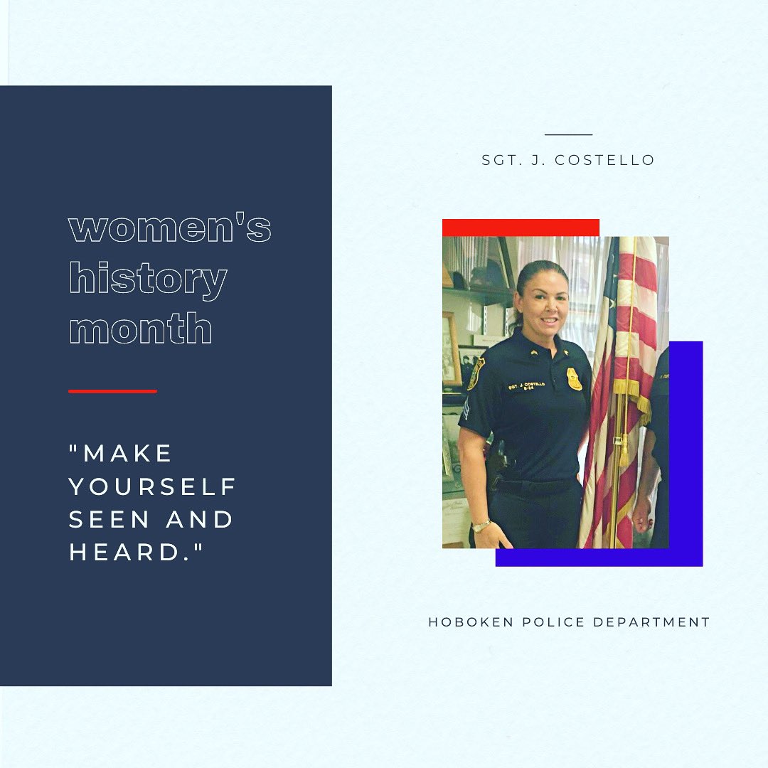 In honor of Women’s History Month. We highlight Sgt. J. Costello,Property &amp; Evidence Supervisor, B of I, In her 23rd yr.
“I became  a cop to follow in my dad and my grandfather’s footsteps. I proudly wear badge S-24 that they both wore, as well as my brother, before me.”