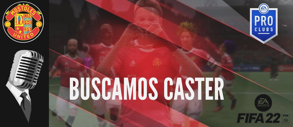 ⛔️ Buscamos caster para #FIFA22 

- Puesto remunerado
- Horario L,M y X de 23h a 0h
- Conocimiento de RRSS y amante del fútbol
- Perfil afable y elocuente
- 🇪🇦
@fifaclubespro22 <a href="/_chocolate3000/">AYUDAS FIFA CHOCO3K🐦</a> @pro_fichajes @AgenteMendesVFO <a href="/ayudas_pro/">AyudasClubesPro</a>

📬 Manda MD para más info
🔃 Se agradece RT