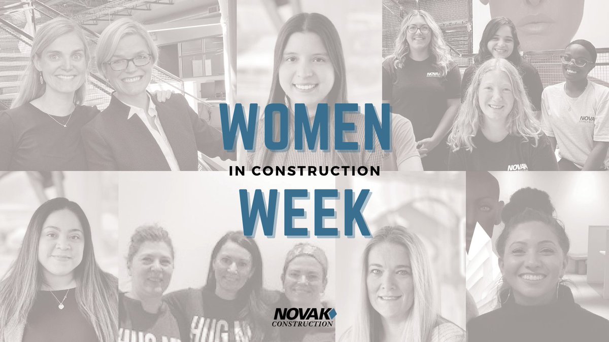 During #WomenInConstructionWeek, we celebrate our female employees at Novak. Female representation in construction is crucial, and we're honored to have women representing us from interns to management. Thank you all for your invaluable contributions! #wicw #construction #women